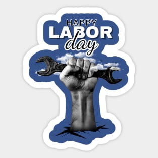 Labor Day Design Sticker